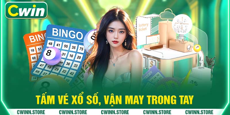 Tấm vé xổ số, vận may trong tay